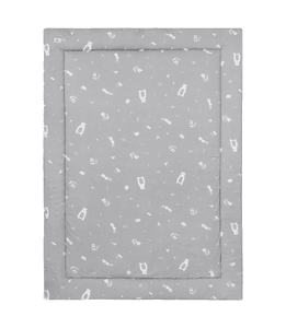 Krabbeldecke legelig 100 x 135 cm grau