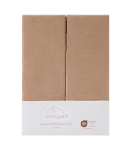 Pack de 2 sábanas ajustables laylig 60 x 120 cm taupe