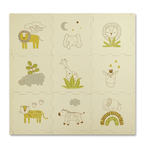 Puzzlematte für Babys – Safari Tiere 95 x 95 cm