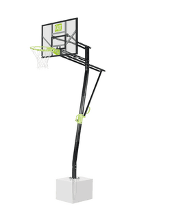 EXIT Panier de basket-ball enfant Galaxy fixation sol cercle dunk vert/noir