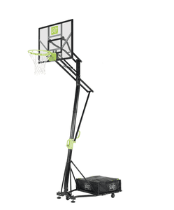 EXIT Panier basket-ball enfant Galaxy mobile, roulettes, cercle dunk vert/noir