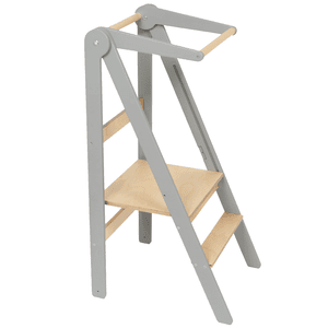 Torre de aprendizaje plegable, gris