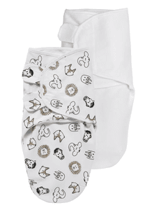 Comfort Pucksack 2-pak Animal / Uni white