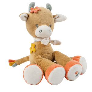 Peluche et hochet vache Mila