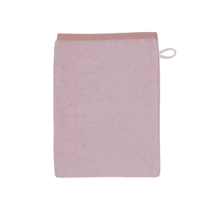 Gant de toilette enfant uni saumon 15x21 cm