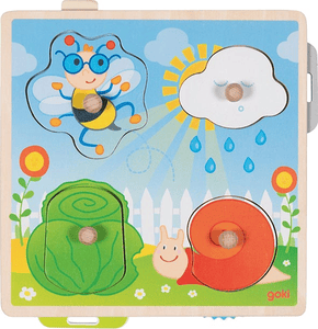 Puzzle con imagen de fondo En el jardín