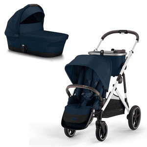 Pack poussette Gazelle S Silver Ocean Blue