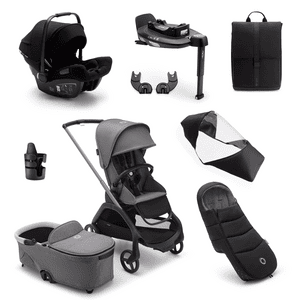 Poussette trio combinée 3en1 Dragonfly Complete Graphite Grey, Ultimate Newborn Bundle