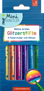 Mine første glitterpenner - mini artists