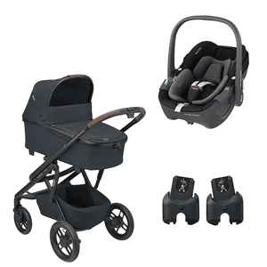 Maxi Cosi Pack poussette trio combinee 3en1 et cosy Lila XP Plus Essential Graphite Pebble 360 Essential Black Commander en ligne babymarkt