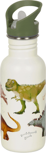 Flaske i rustfritt stål - Dino Friends (ca. 0,5 liter)