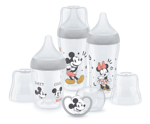 Perfect Match Disney Mickey Mouse Anti-Colic starterset incl. fopspeen Space 0-6 maanden in grijs