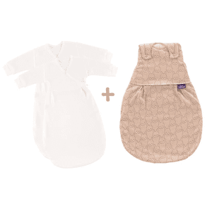 Schlafsack 3-tlg. Liebmich Kuschelhase beige