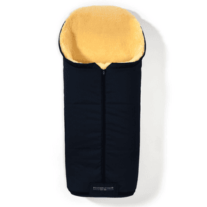 Podnóżek ze skóry jagnięcej do wózka Igloo Navy Blue