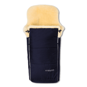 Kinderwagen Lammfell Fußsack Luxus Navy Blue