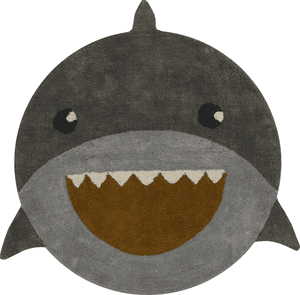 Kinderteppich Shark grey Ø 110 cm