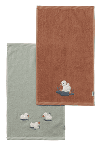 Toalla infantil paquete doble 50 x 30 cm Edda colorida