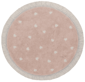 Tapis enfant rond Fleur pink Ø 120 cm