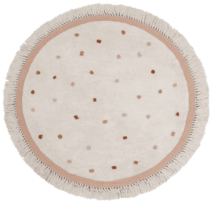 Kinderteppich Valerie cream pink Ø 130 cm