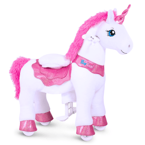 Unicornio de juguete con ruedas pink pequeño