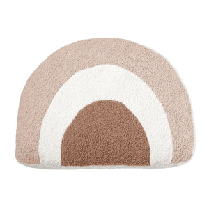 Coussin enfant arc-en-ciel naturel/camel/beige