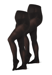 Mallas 2 paquetes Mallas de maternidad 40 deniers Black
