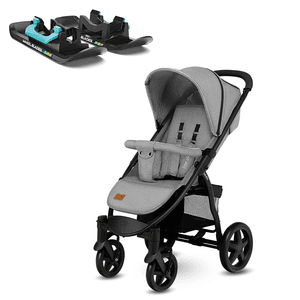 Silla de paseo Annet Plus Concrete con Wheelblades