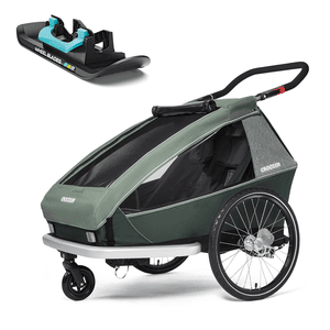 Fietskar Kid Vaaya 2 Jungle green inclusief Wheelblades