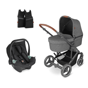 Aversa 4 Woven Piano kinderwagen incl. Tulip baby-autostoeltje Black + Adapter