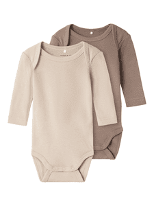 Body enfant manches longues Humus lot de 2