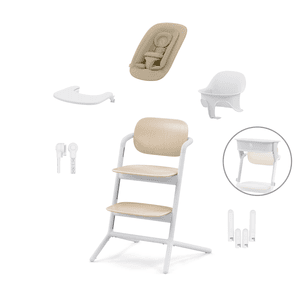 Trona Lemo 4 en 1 Set Sand White con torre de aprendizaje