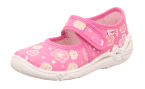 Slipper Belinda bloemen roze