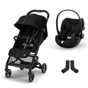 Buggy Beezy 2 Moon Black inklusive Babyschale Cloud G i-Size Moon Black und Adapter