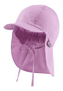 Gorra de visera con protección para el cuello rosa flor