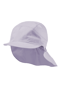 Cappello a punta con protezione per il collo lilla