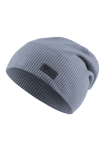 Slouch-Beanie Pique graublau