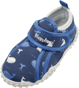 Aqua schoen walvis marine