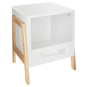 atmosphera Casier de rangement enfant Dream Big blanc bois