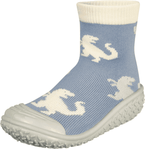 Aqua-Socke Dino allover blau