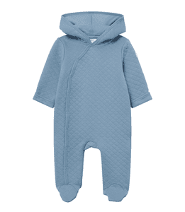 Babyoverall vaffel blau