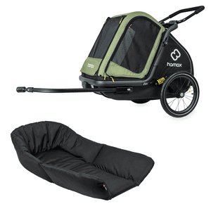 Hondenkar met bed Pluto M green / black