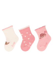 Chaussettes bébé pack de 3 baleines écrues