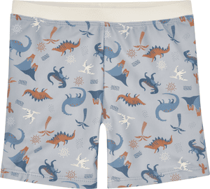 Bagno di protezione UV shorts Dino allover blu