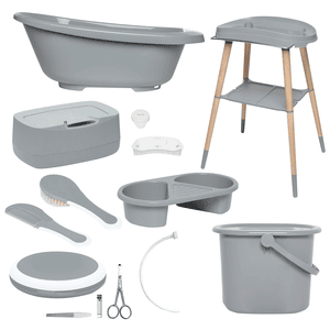 bébé-jou® Set de bain enfant Sense Griffin Grey 8 pièces