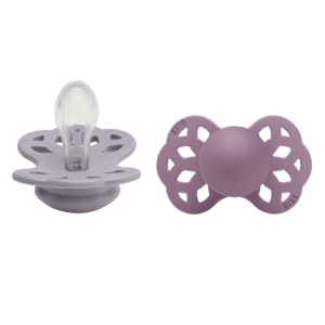 Schnuller Infinity symmetrischer Sauger 0-6 Monate Fossil Grey & Mauve 2 Stk.