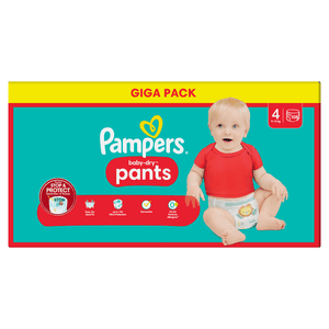 Baby-Dry Pants, str. 4 Maxi, 9-15 kg, Giga Pack (1 x 108 bukser)