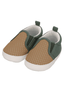 Chaussure pour bébé mélange de couleurs vert mat