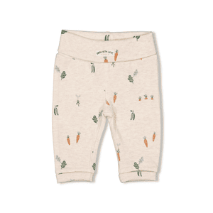 Slip-on broek Eat Your Veggies Off white melange