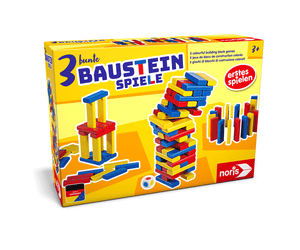 3 jeux de construction colorés