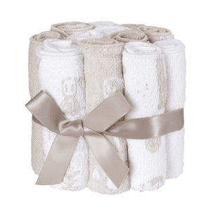 Washandjes vaskedag 12-pack beige